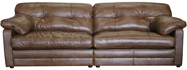 Scott Leather Split 4 Seater Sofa - Lees of Grimsby