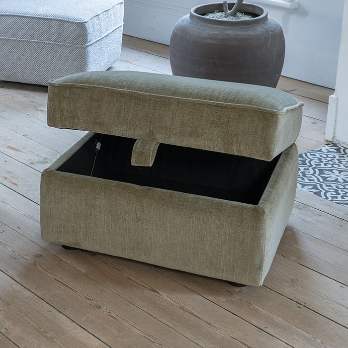 Fabric deals storage stool