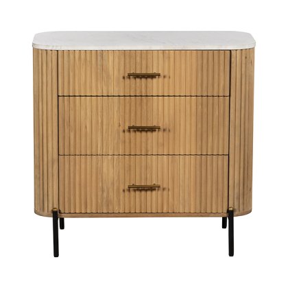 Reed 3 Drawer Bedside Table Reed 3 Drawer Bedside Table