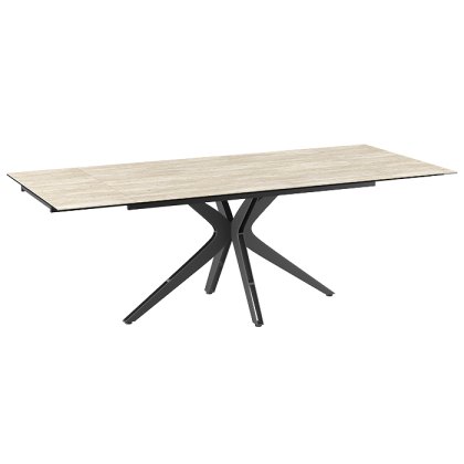 Influence Extending Ceramic Dining Table Travertine Influence Extending Ceramic Dining Table Travertine