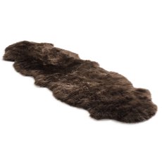 Dark Brown Double Longwool Sheepskin Rug Dark Brown Double Longwool Sheepskin Rug