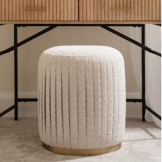 Reed Pleated Stool Reed Pleated Stool