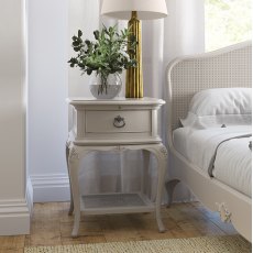 Monaco Bedside Table Grey Monaco Bedside Table Grey