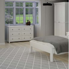 Henley White Narrow Chest of Drawers Henley White Narrow Chest of Drawers