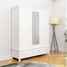 Henley White Triple Wardrobe Henley White Triple Wardrobe