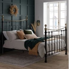 Bronte King Size 150cm Metal Bed Black Bronte King Size 150cm Metal Bed Black