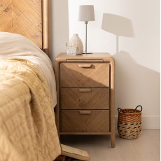 Atauro Slim 3 Drawer Bedside Table Atauro Slim 3 Drawer Bedside Table