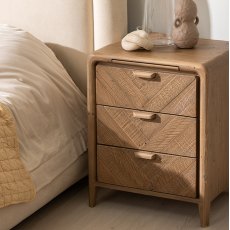 Atauro 3 Drawer Bedside Table Atauro 3 Drawer Bedside Table