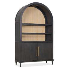 Timeless Curved Display Cabinet Black Wood Timeless Curved Display Cabinet Black Wood