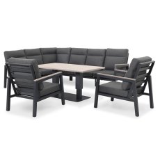 Kettler Tudor Corner Set Right Hand with 2 Armchairs and Table Kettler Tudor Corner Set Right Hand with 2 Armchairs and Table
