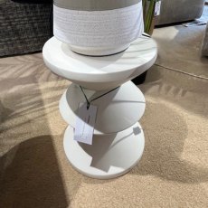 Bloomstone Side Table White Bloomstone Side Table White