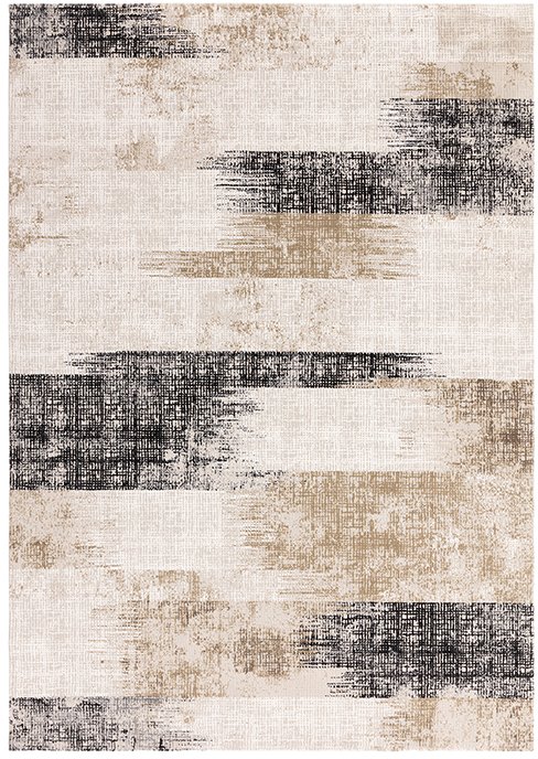 Kuza Lines Beige Rug