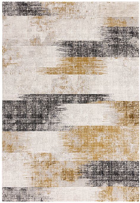 Kuza Lines Gold Rug