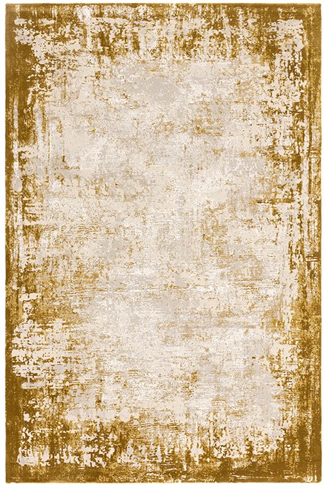 Kuza Border Gold Rug