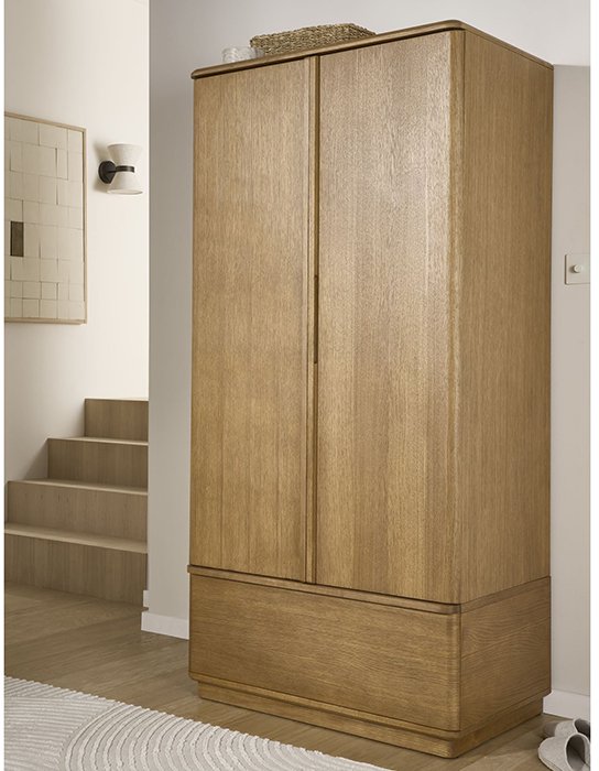 wooden wardrobe